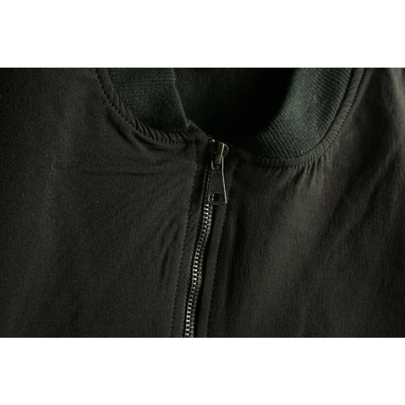 New 109$ Sovereign Code Breeze Men's Medium Black Nylon Full Zip Bomber Jacket - Picture 8 of 12